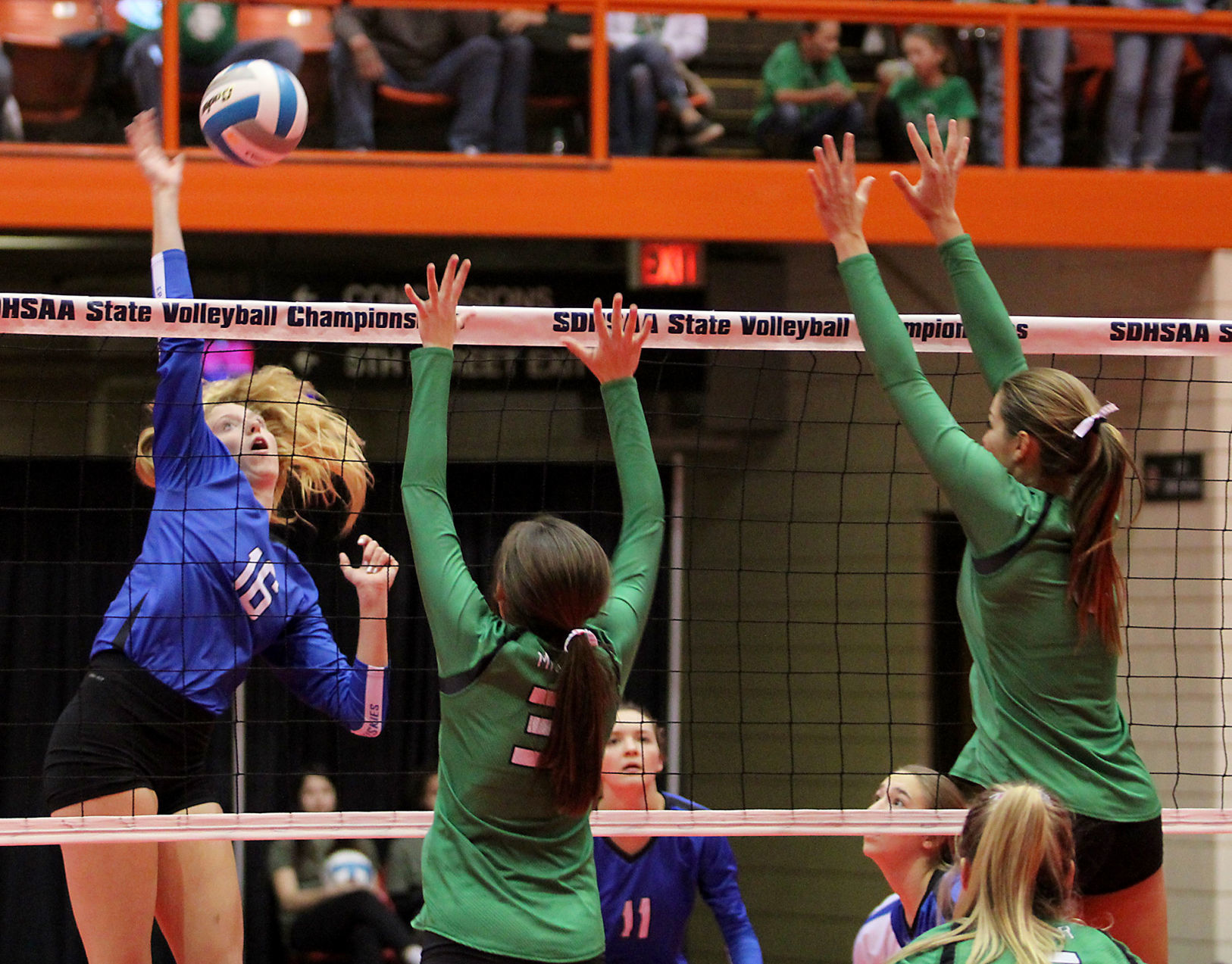 Miller vs. Elk-Point Jefferson state volleyball